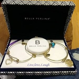 Bella Perlina Live Love Laugh braclet set
